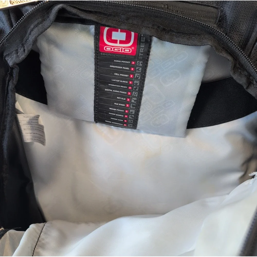 OGIO Metro Backpack Padded Laptop Case Tech Bag Black School Travel